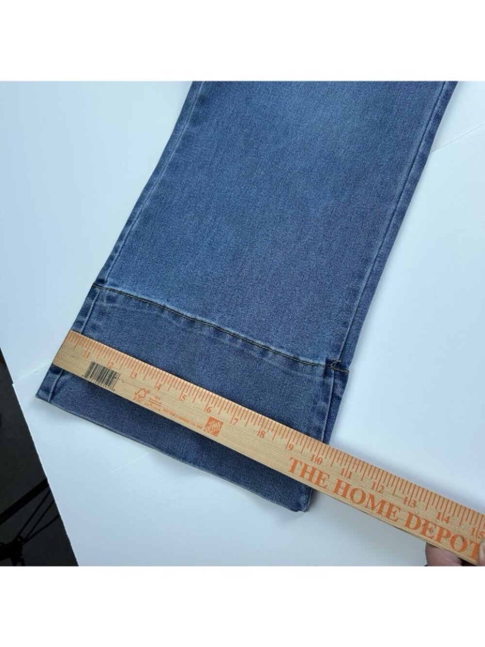 Curve Appeal High Rise Wide Leg  Jeans 12/31 Color Capri - Picture 13 of 13